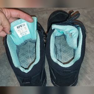 Xpeti Women's Waterproof Leather Black Hiking Boots size 8.5